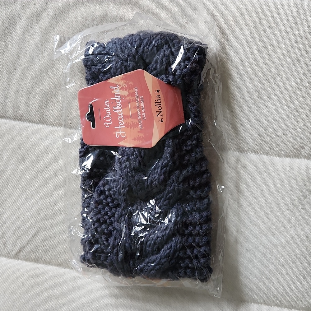 Grey Winter Headband